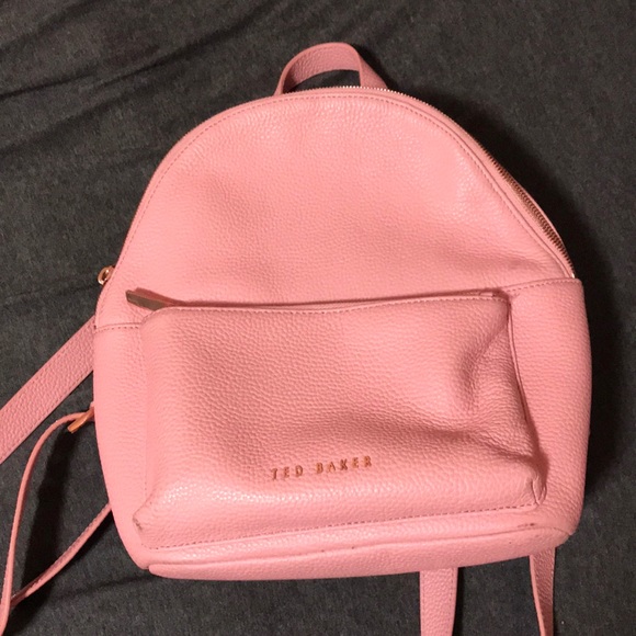 backpack pink leather